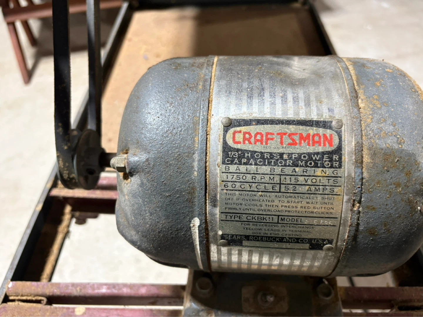 Craftsman Belt Disc Sander with 1/3 HP Motor - photo 4