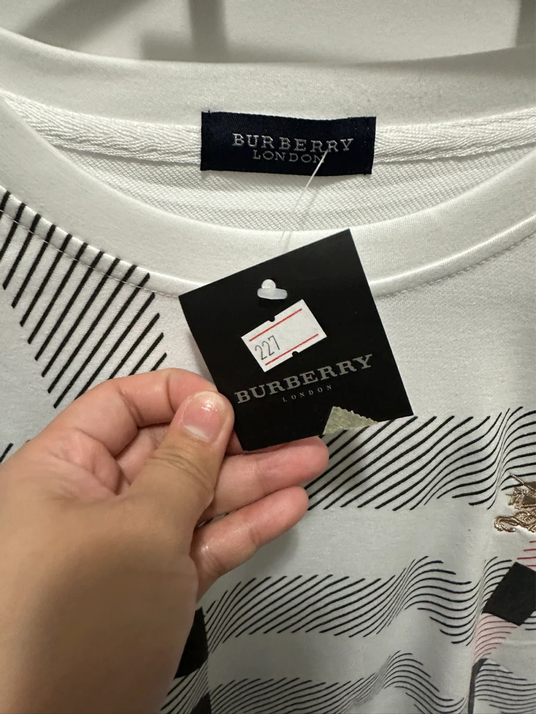 Burberry London White Long Sleeve Shirt with Plaid Detail - photo 2