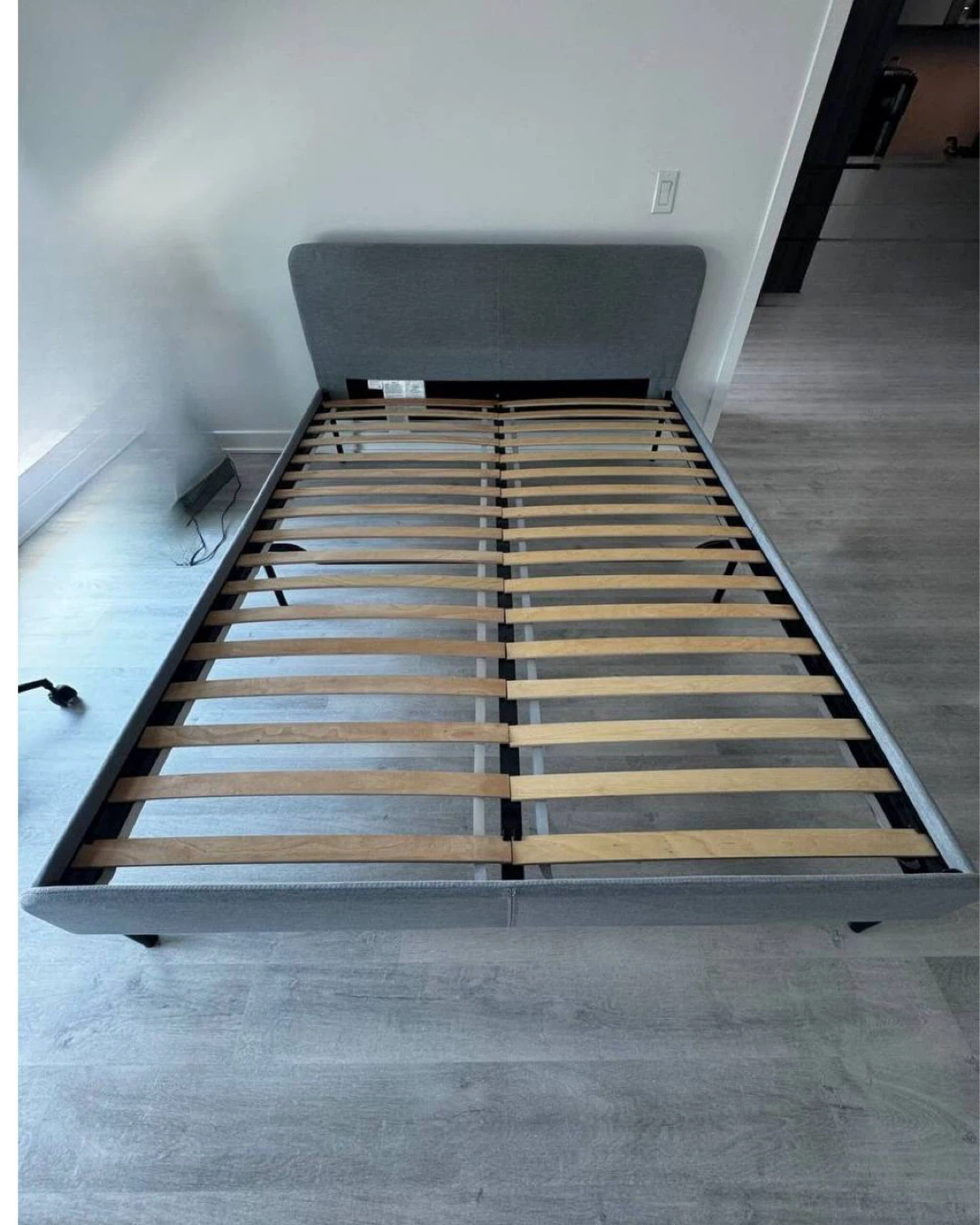 IKEA SLATTUM Queen Upholstered Bed Frame