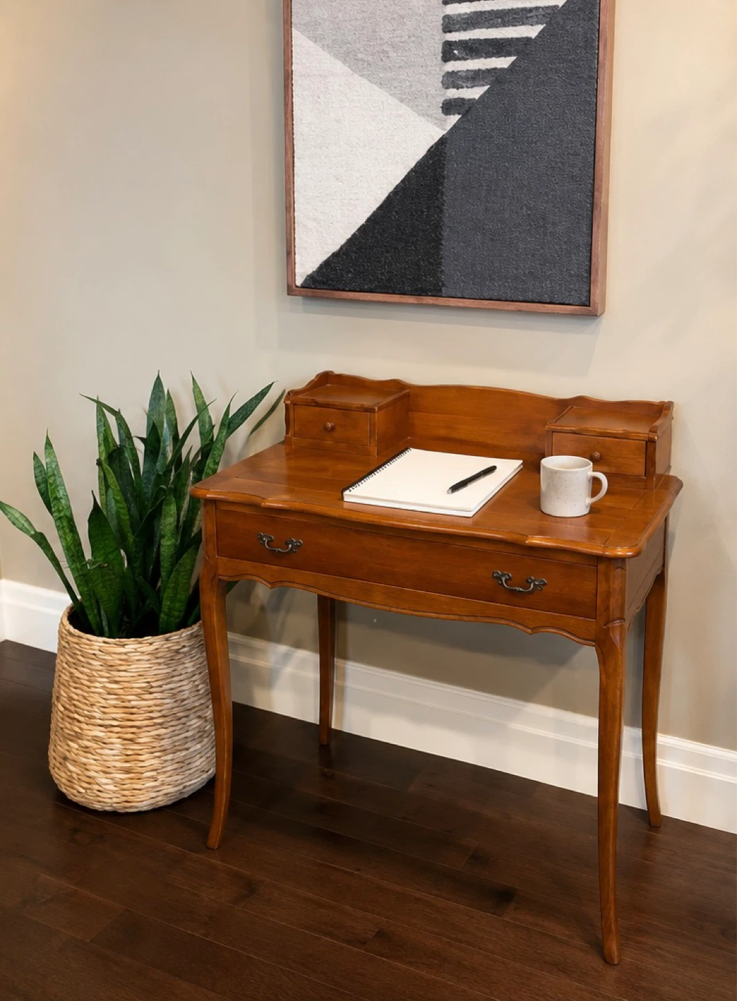 Vintage Queen Anne-Style Writing Desk/Vanity Table - photo 3