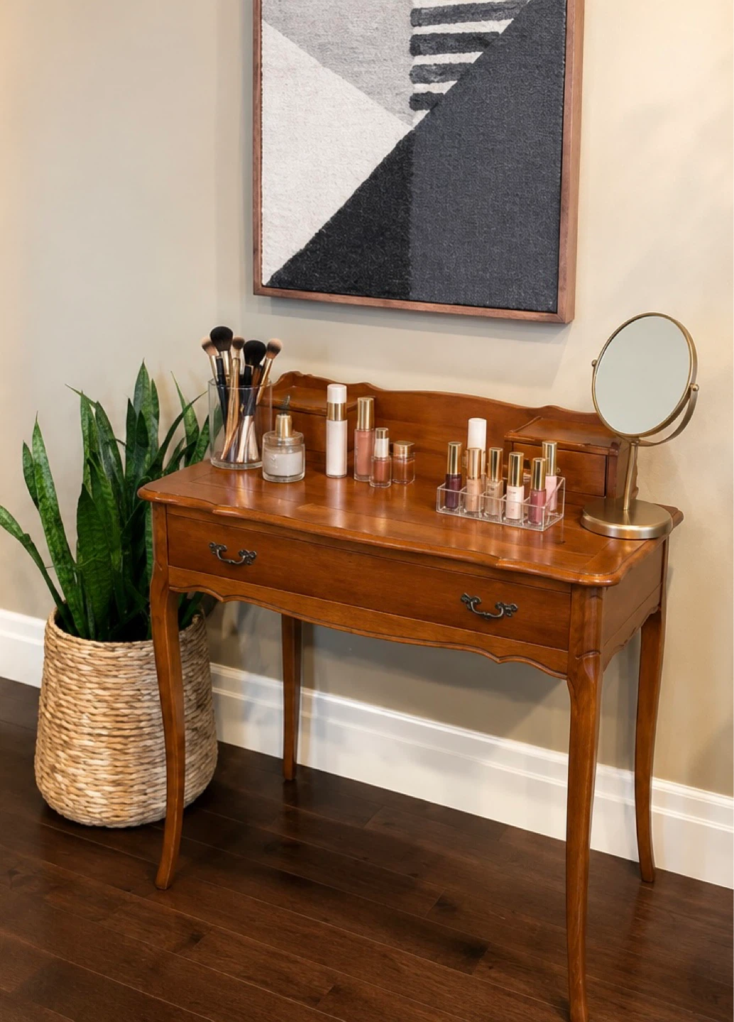 Vintage Queen Anne-Style Writing Desk/Vanity Table - photo 4