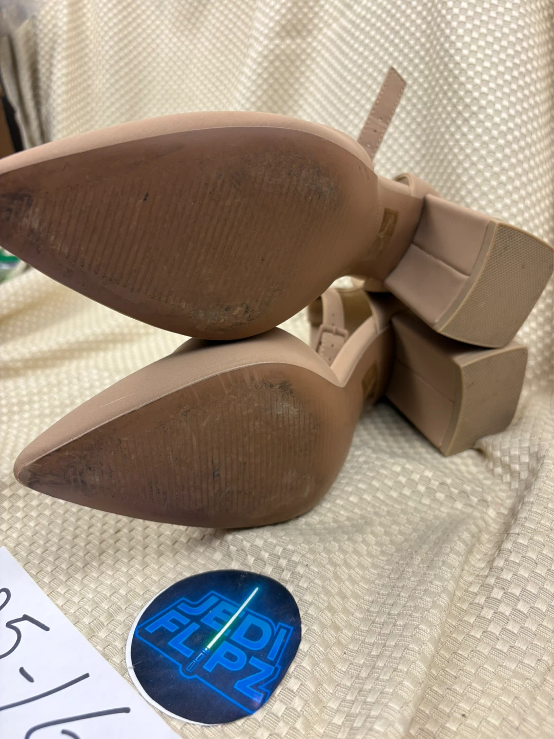 Call It Spring Beige Vegan D'Orsay Heels - Size 7 - photo 4