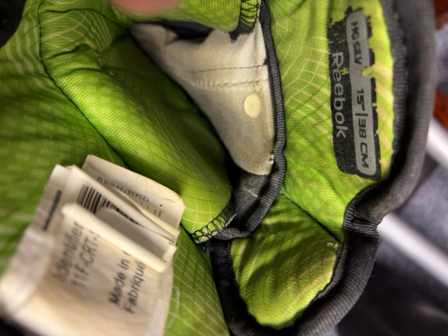Reebok NHL Series Silver Hockey Gloves - photo 2