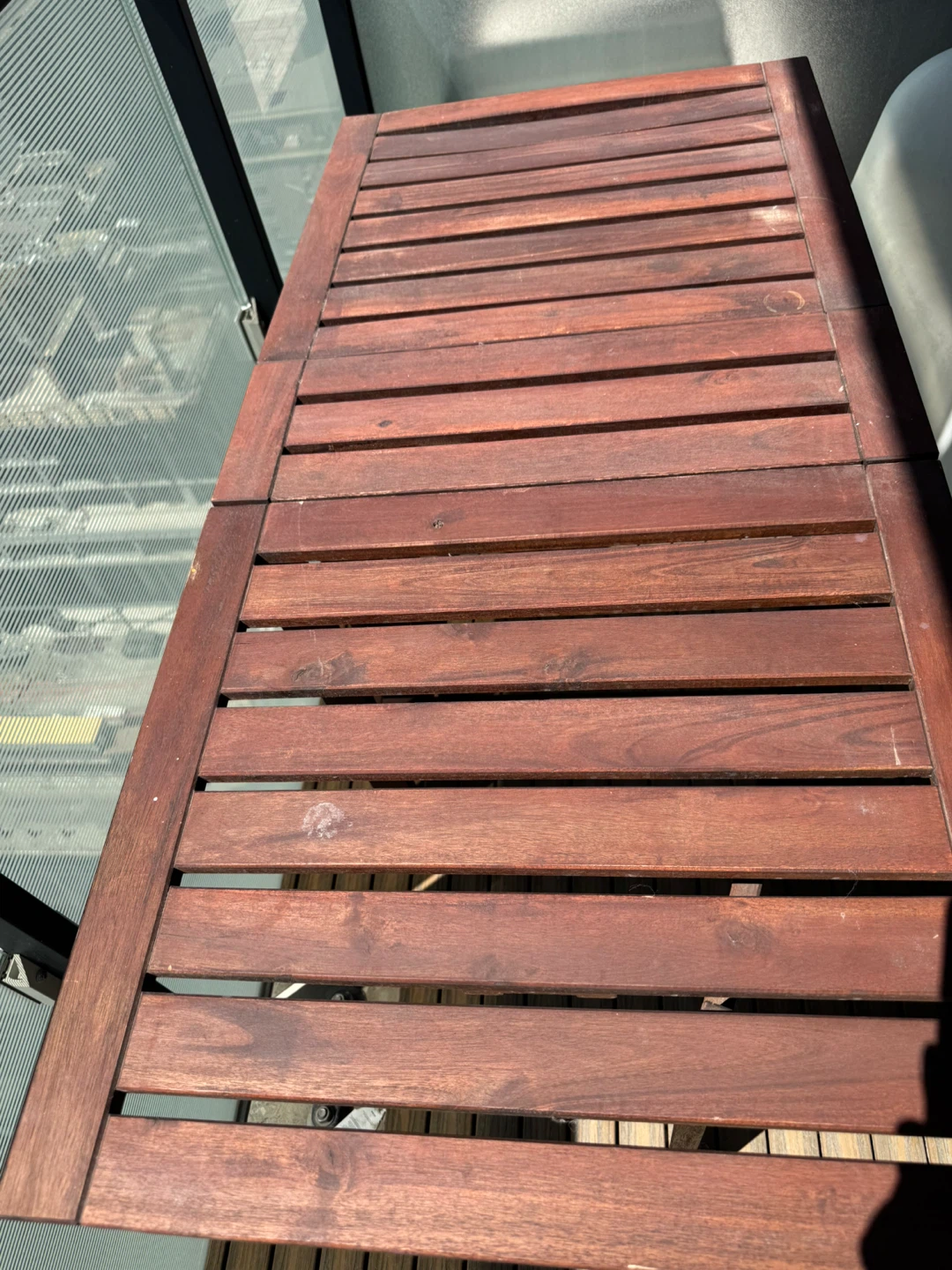 solid acacia wood Patio Table - photo 4