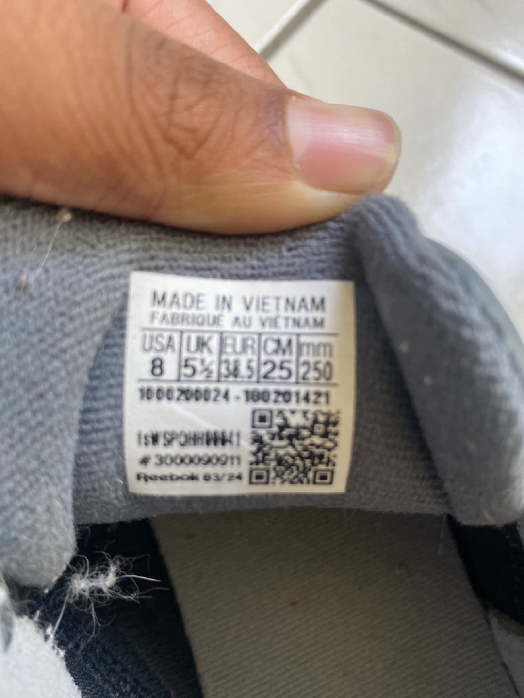 Reebok Grey Sneakers Size 8 - photo 4