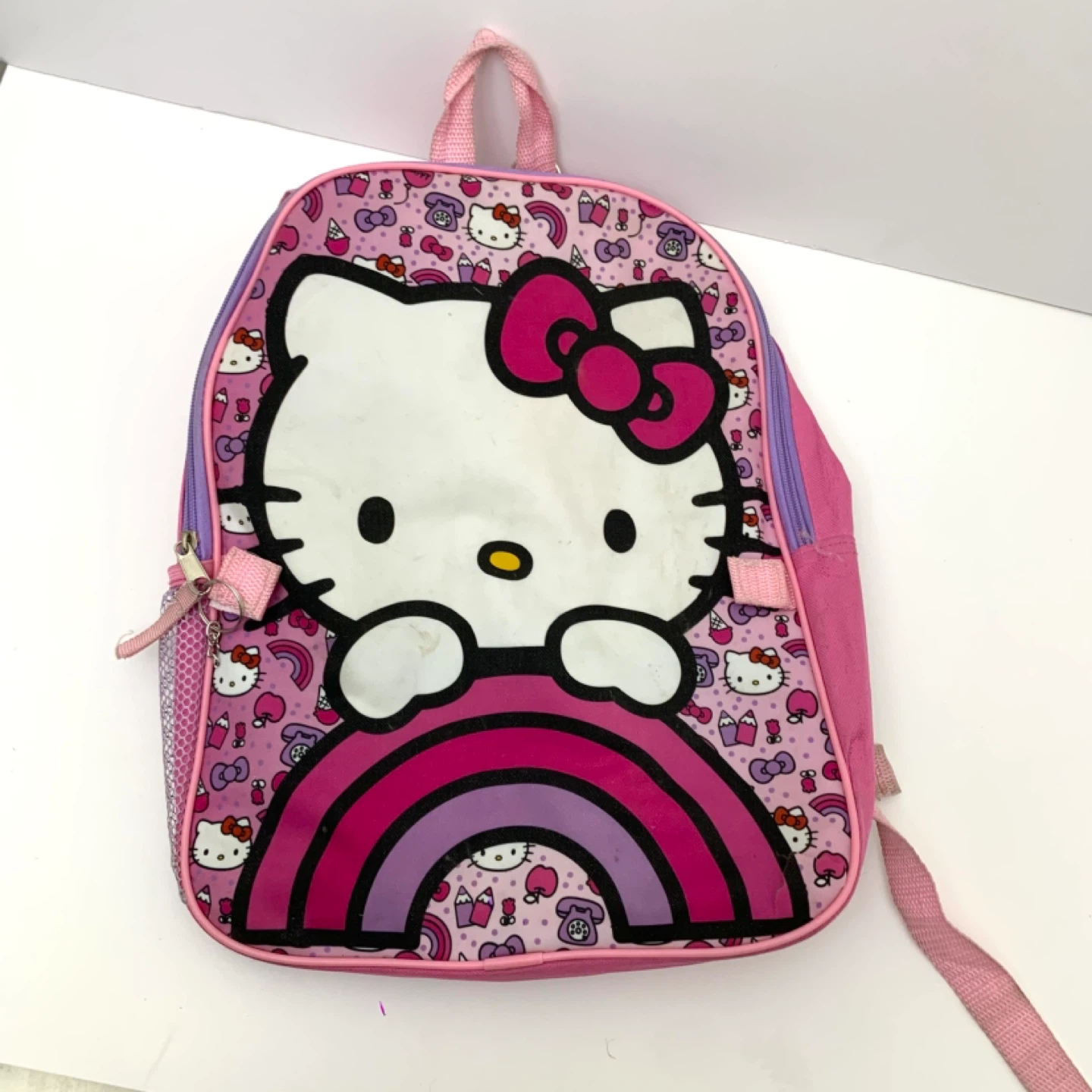 Backpack Hello Kitty Kids School Bag Pink Rainbow