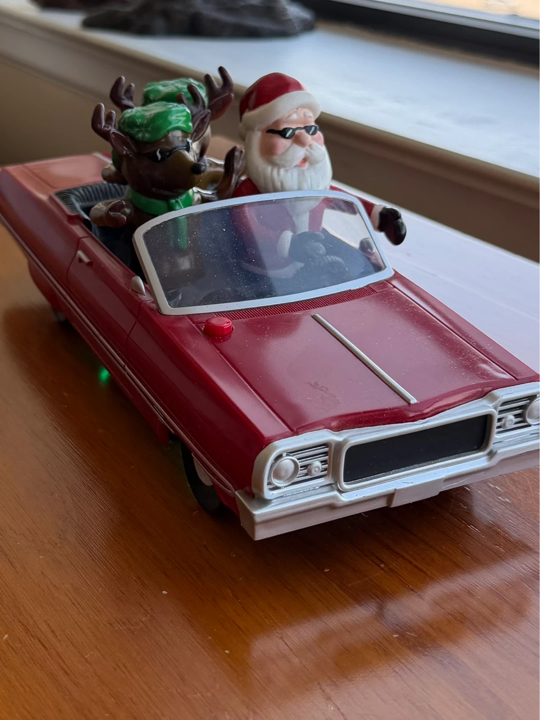Santa and Reindeer Christmas Car Decoration Low Rider Song