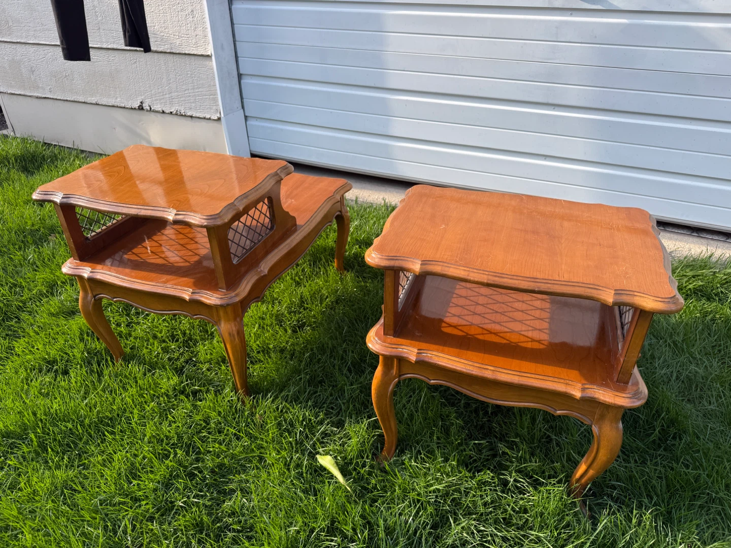 Vintage Two-Tiered End Tables (Pair) - photo 3