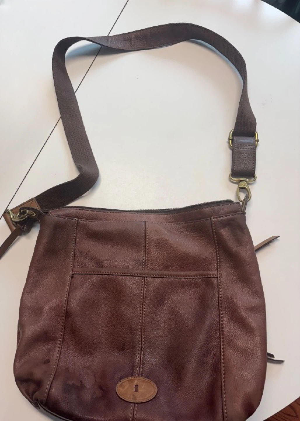 FOSSIL “MORGAN” TRAVELLER CROSSBODY LEATHER BAG - photo 2