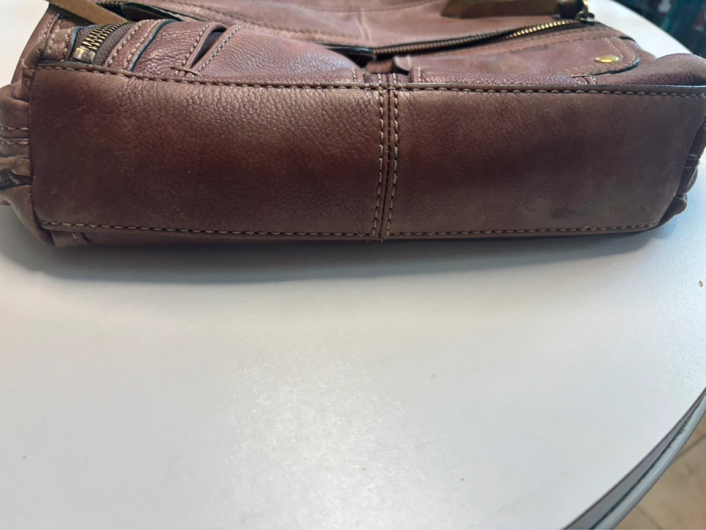 FOSSIL “MORGAN” TRAVELLER CROSSBODY LEATHER BAG - photo 3