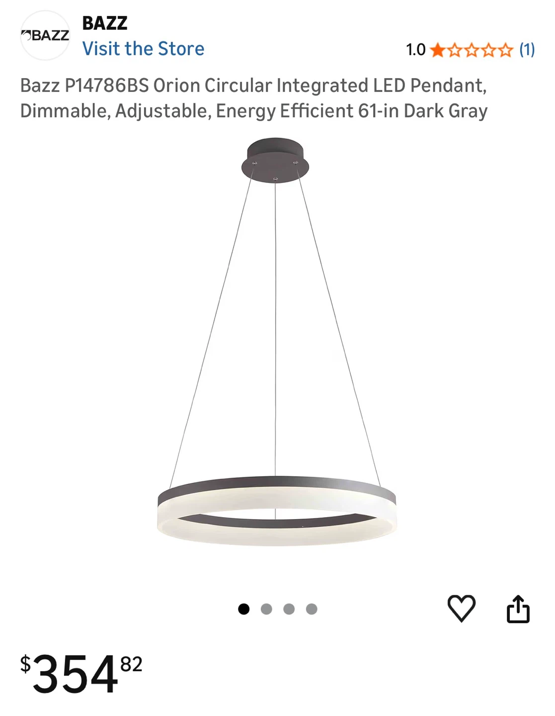 Bazz Orion Integrated LED Pendant Light - photo 2