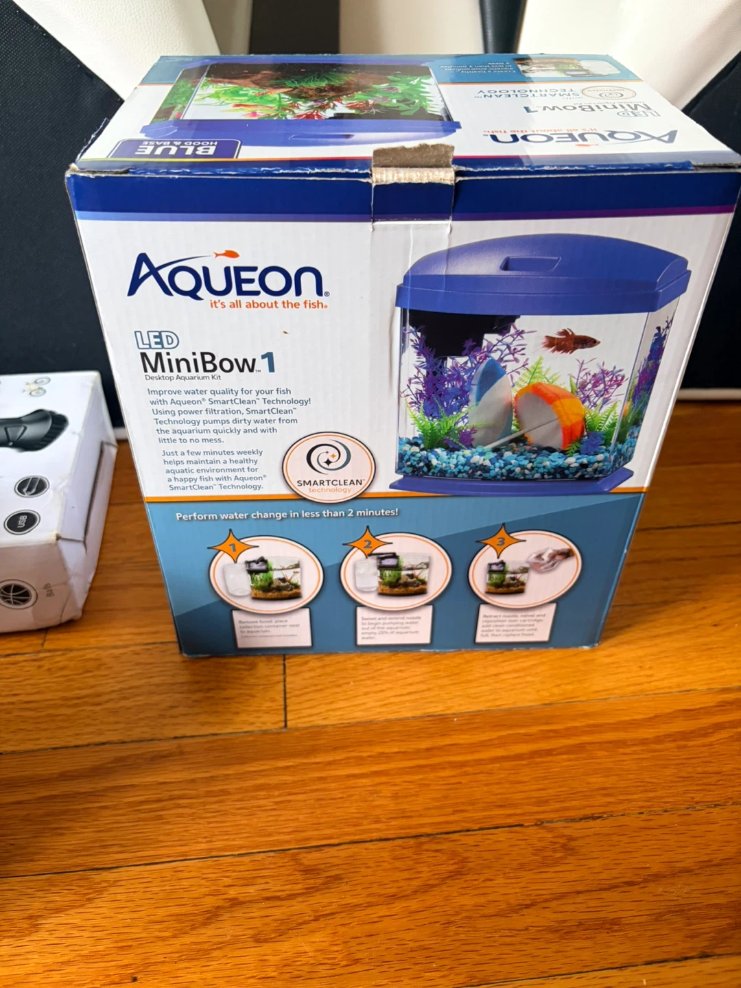 Aqueon LED MiniBow 1 Desktop Aquarium Kit