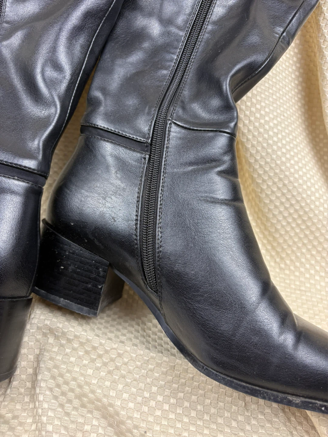 Torgeis New York Black Knee-High Boots Size 7.5 - photo 3