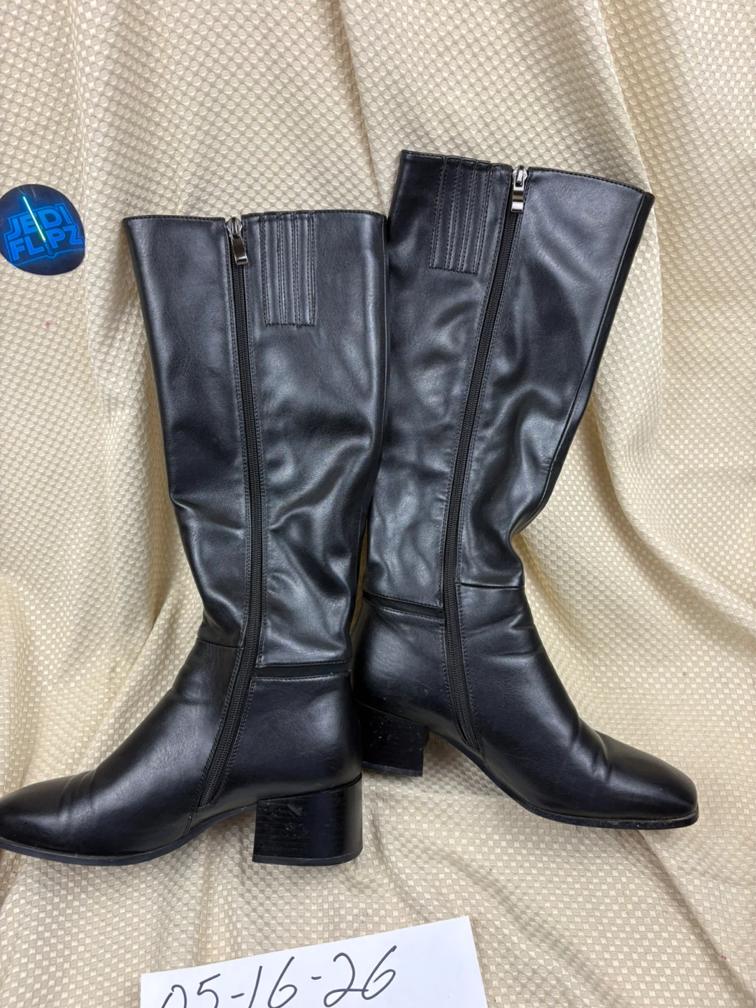 Torgeis New York Black Knee-High Boots Size 7.5
