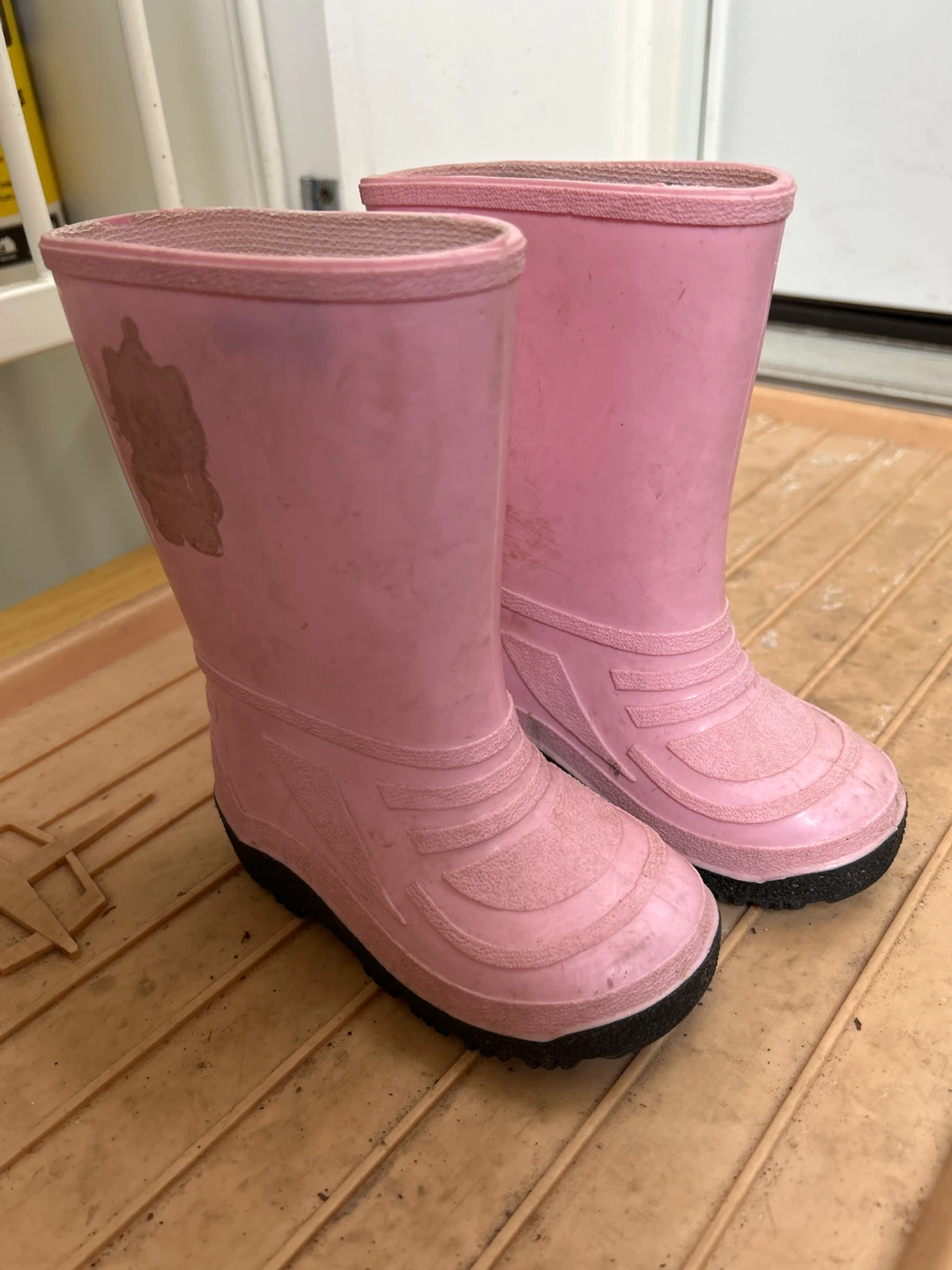 Pink Rubber Rain Boots Size 7