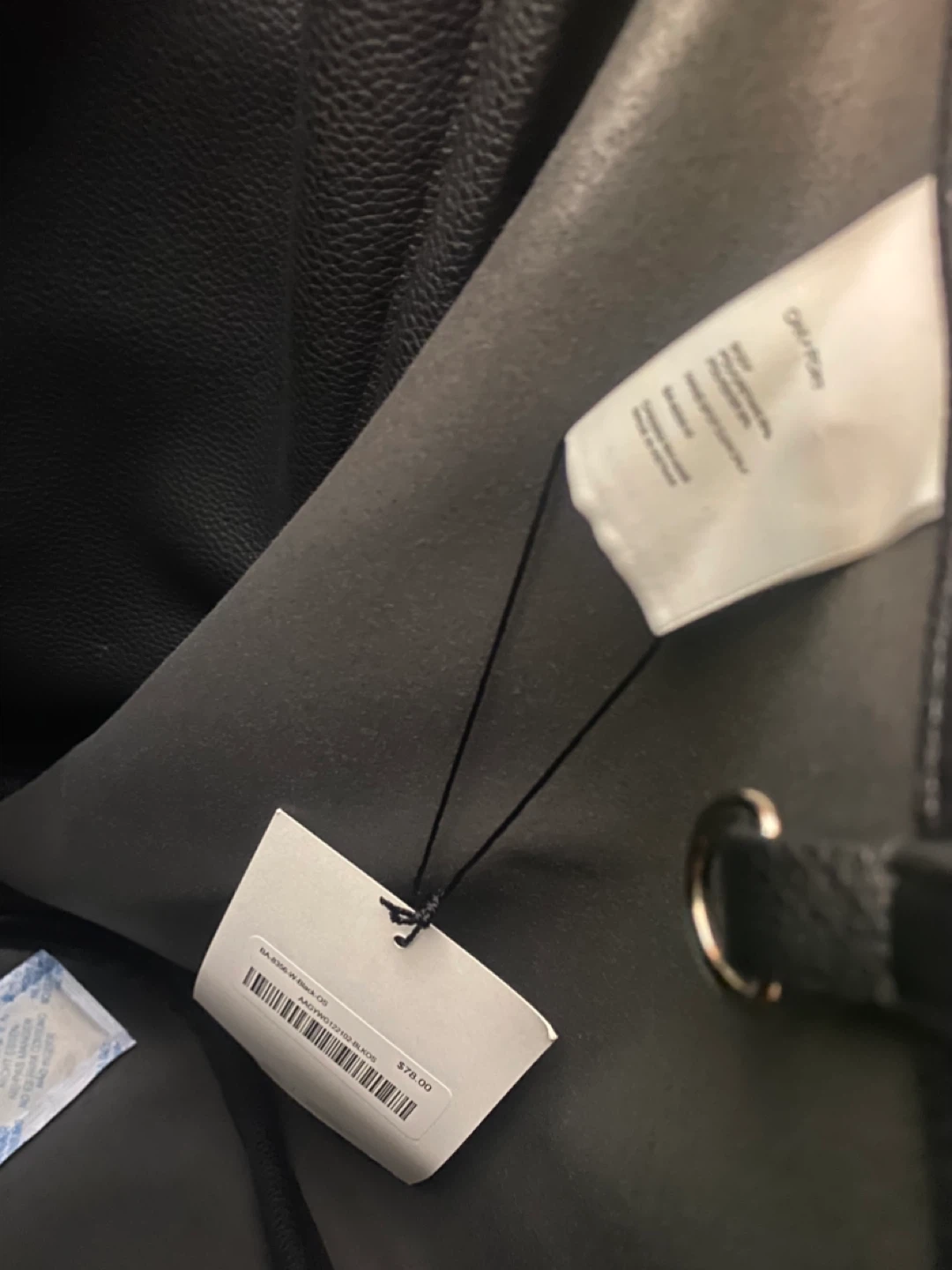 BNWT Oak + Fort Black Vegan Tote Bag - photo 3