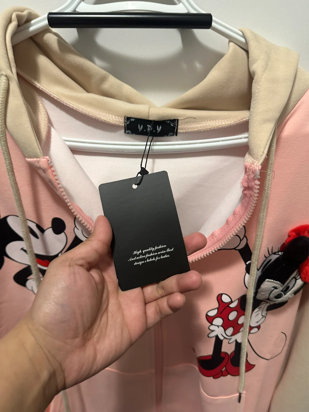 Pink Mickey & Minnie Mouse Zip-Up Hoodie - photo 3