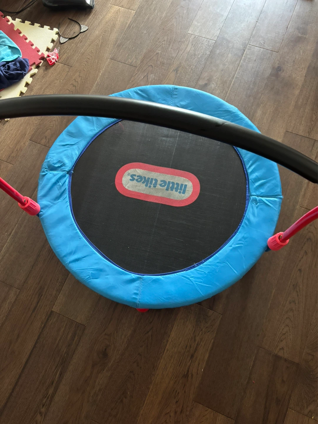 Little Tikes Blue and Red Indoor Trampoline with Handle