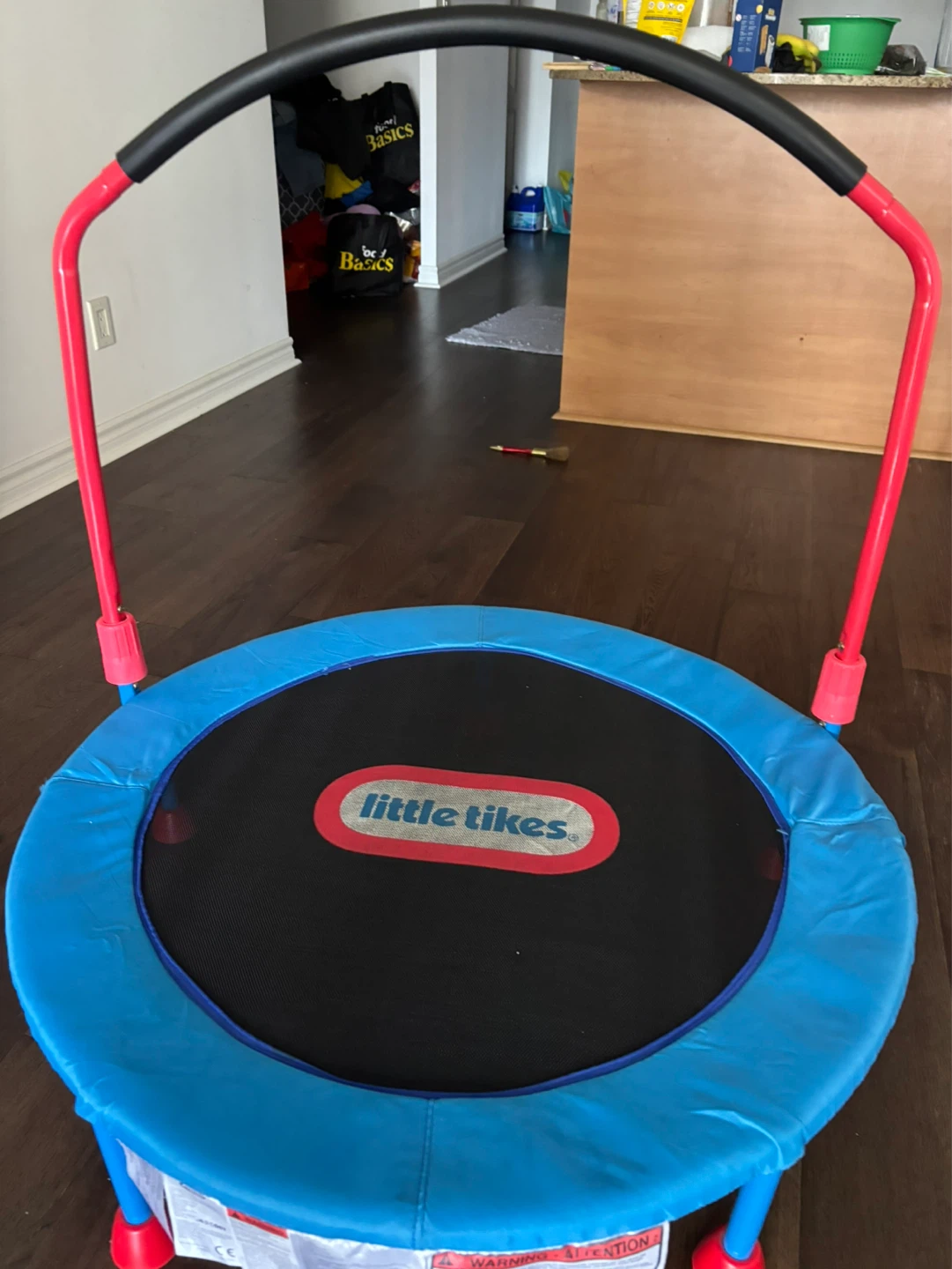 Little Tikes Blue and Red Indoor Trampoline with Handle - photo 5