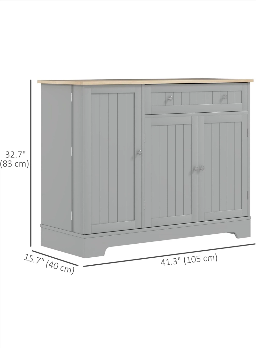 Grey Kitchen Island Storage Cabinet - photo 3