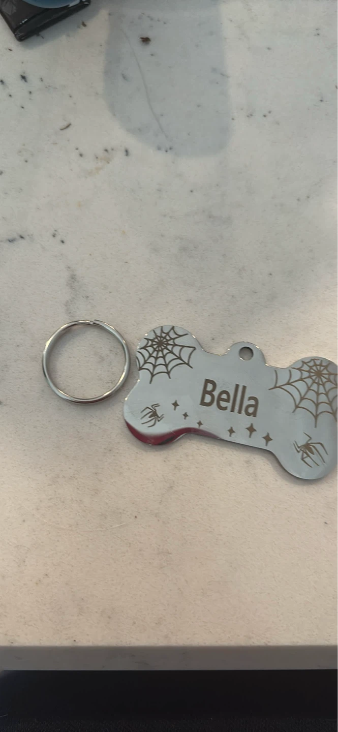 Personalized Dog Bone Pet ID Tag for Bella