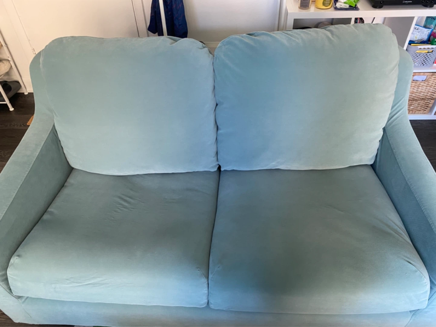 Ikea VINLIDEN 2-seat sofa, Hakebo light turquoise - photo 4