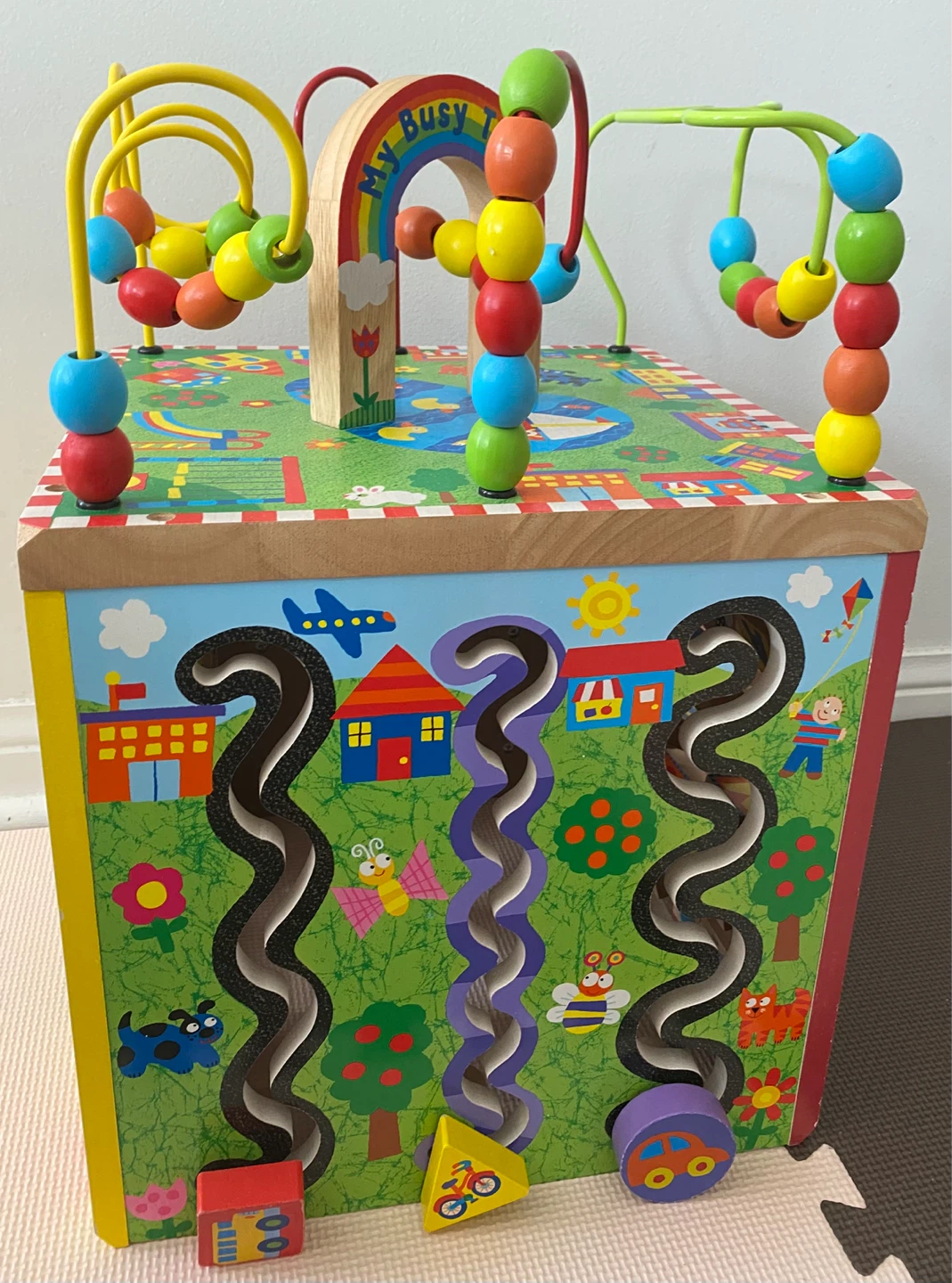 ALEX My Busy Town Wooden Activity Cube - photo 4