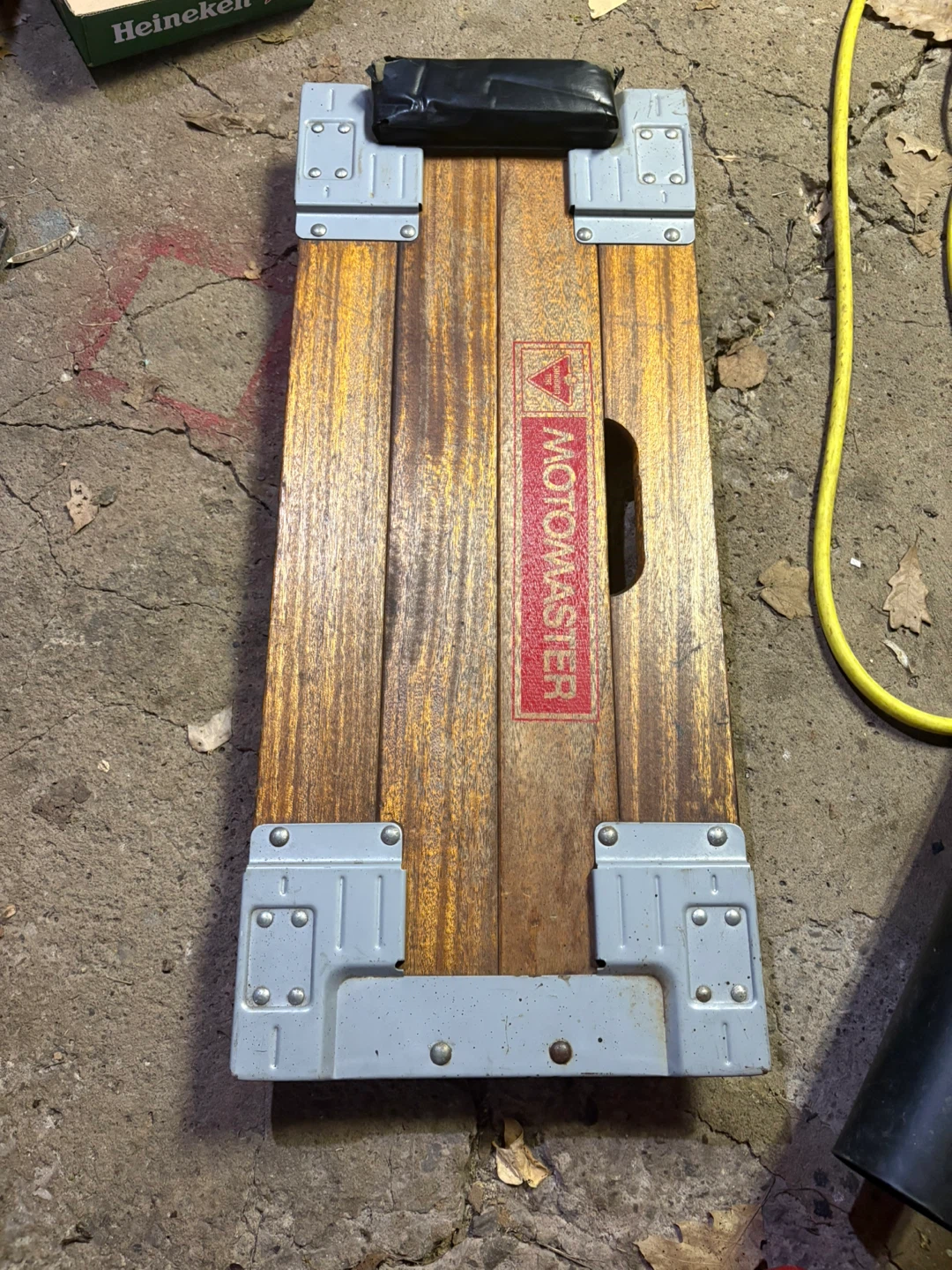 Vintage Motomaster Wooden creeper