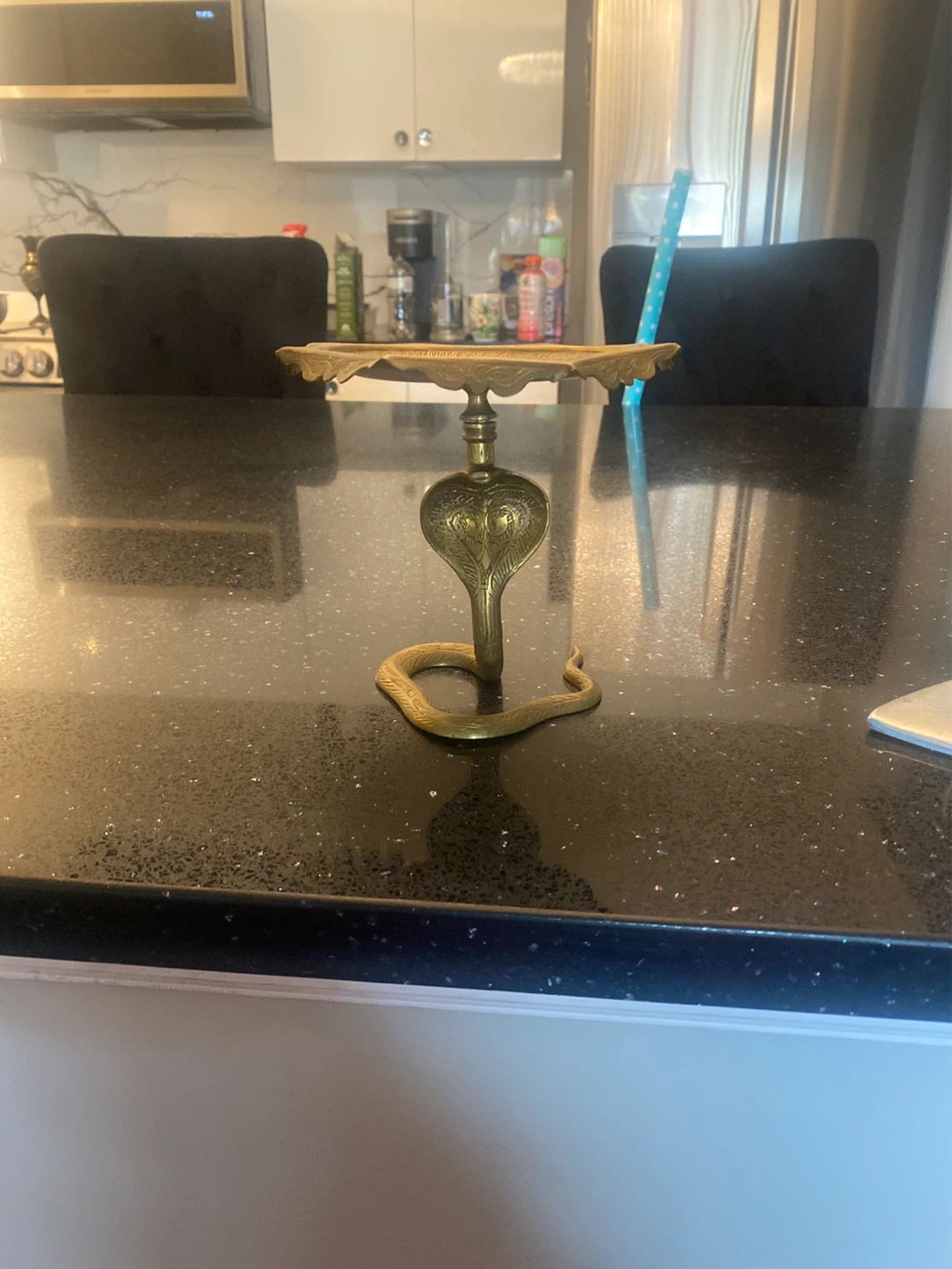 Brass Cobra Trinket Stand