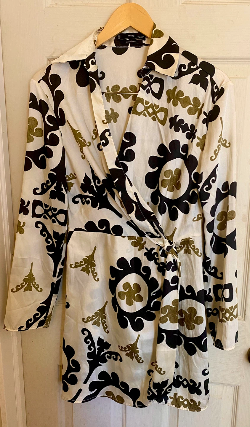 Mango Printed Wrap Mini Dress - photo 4