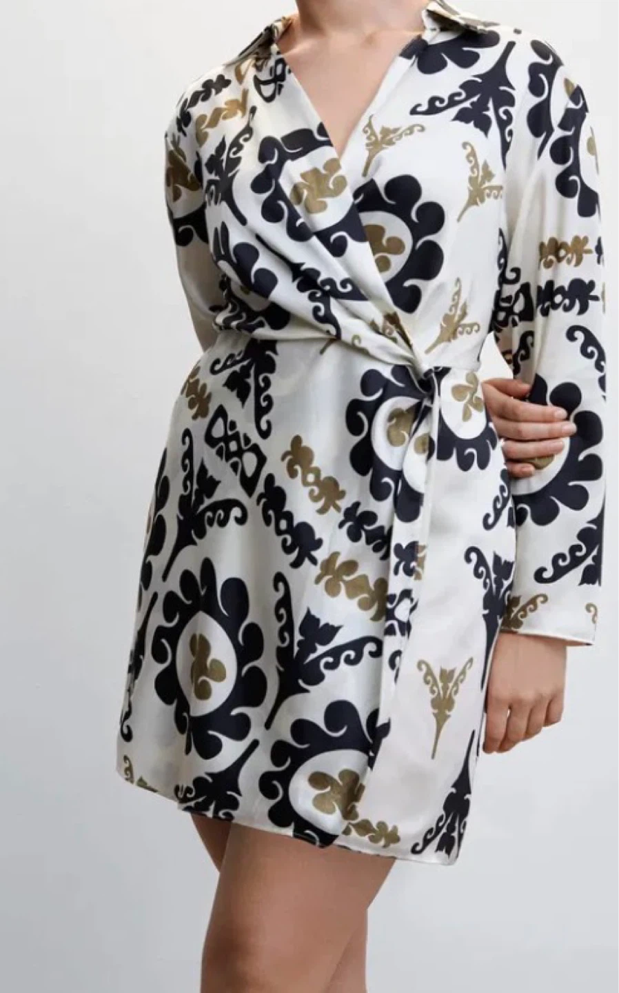 Mango Printed Wrap Mini Dress - photo 3