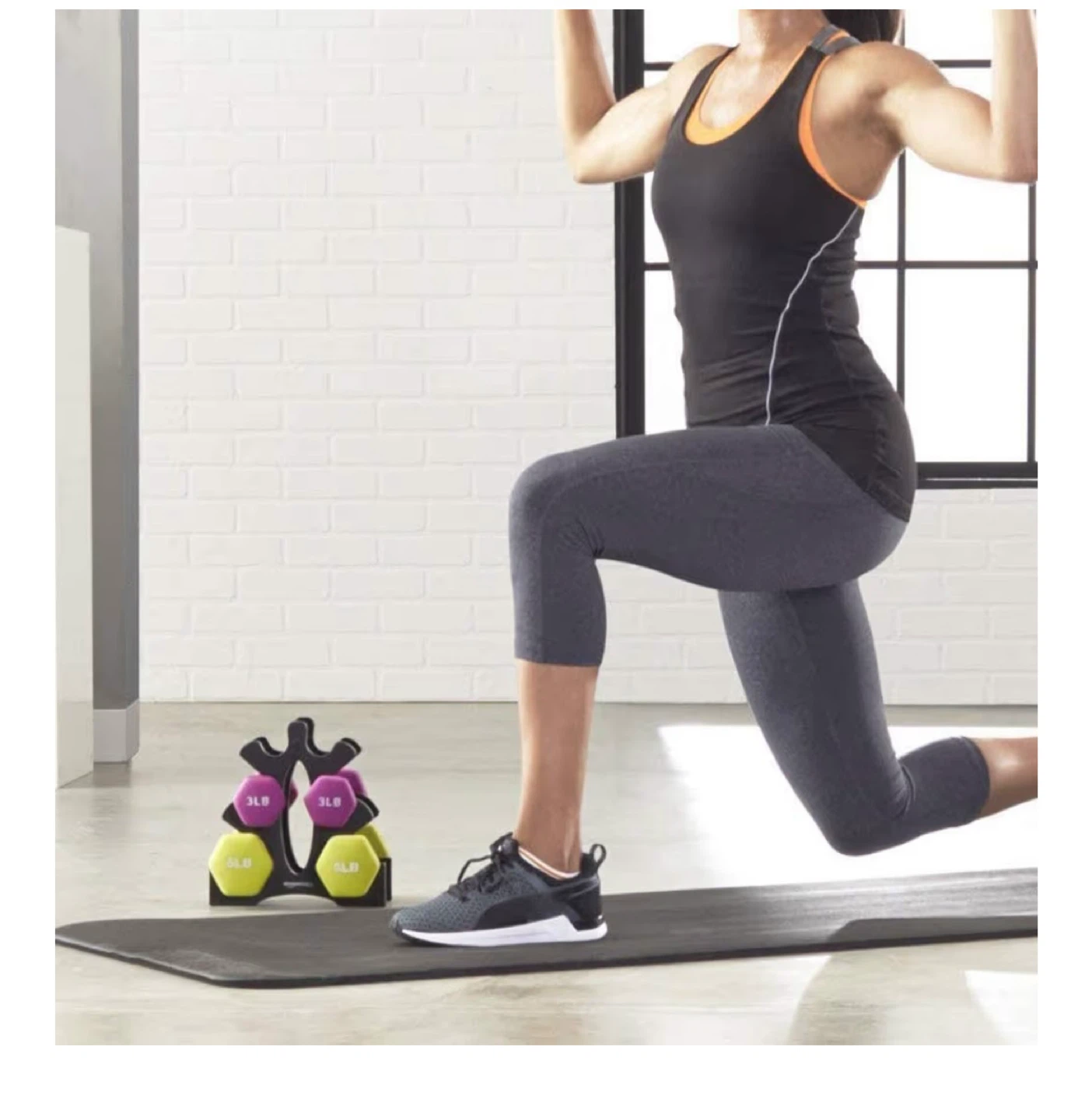 Black 3-Tier Dumbbell Rack - photo 5
