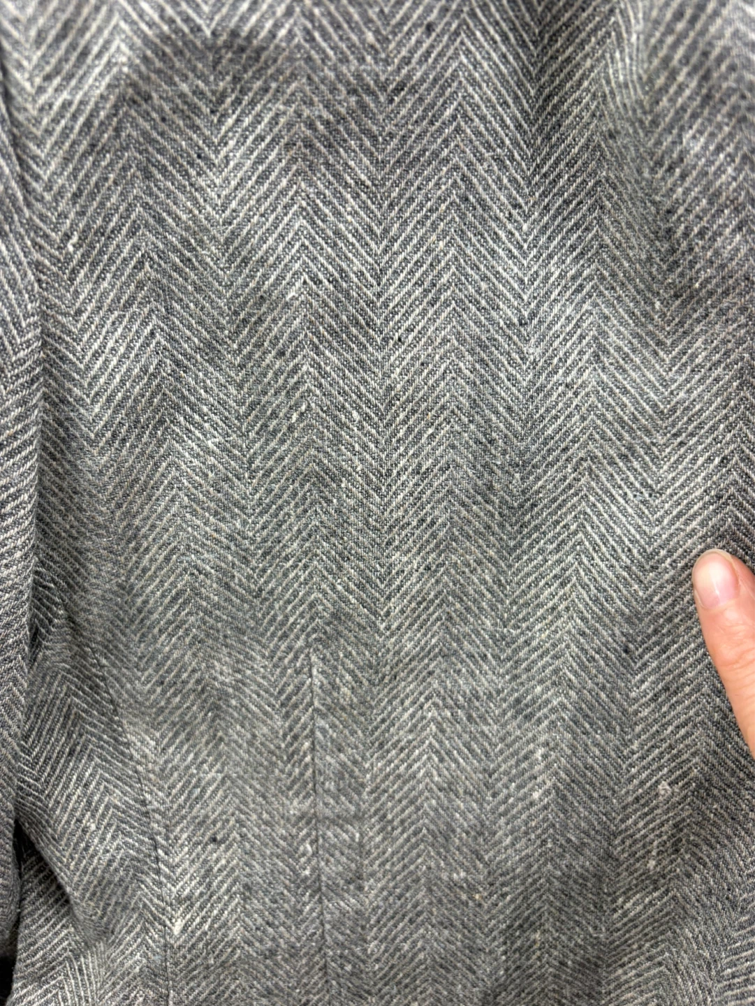 Tristan & Iseult Grey Herringbone Blazer - Size M - photo 5