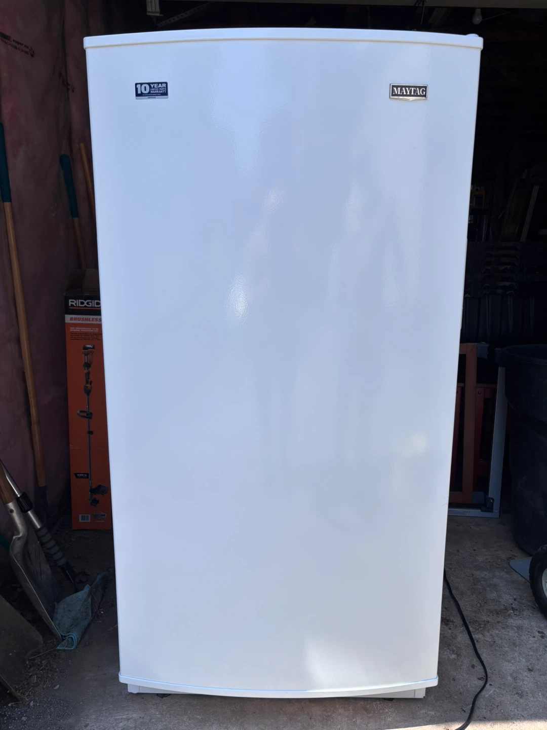Maytag White Upright Freezer