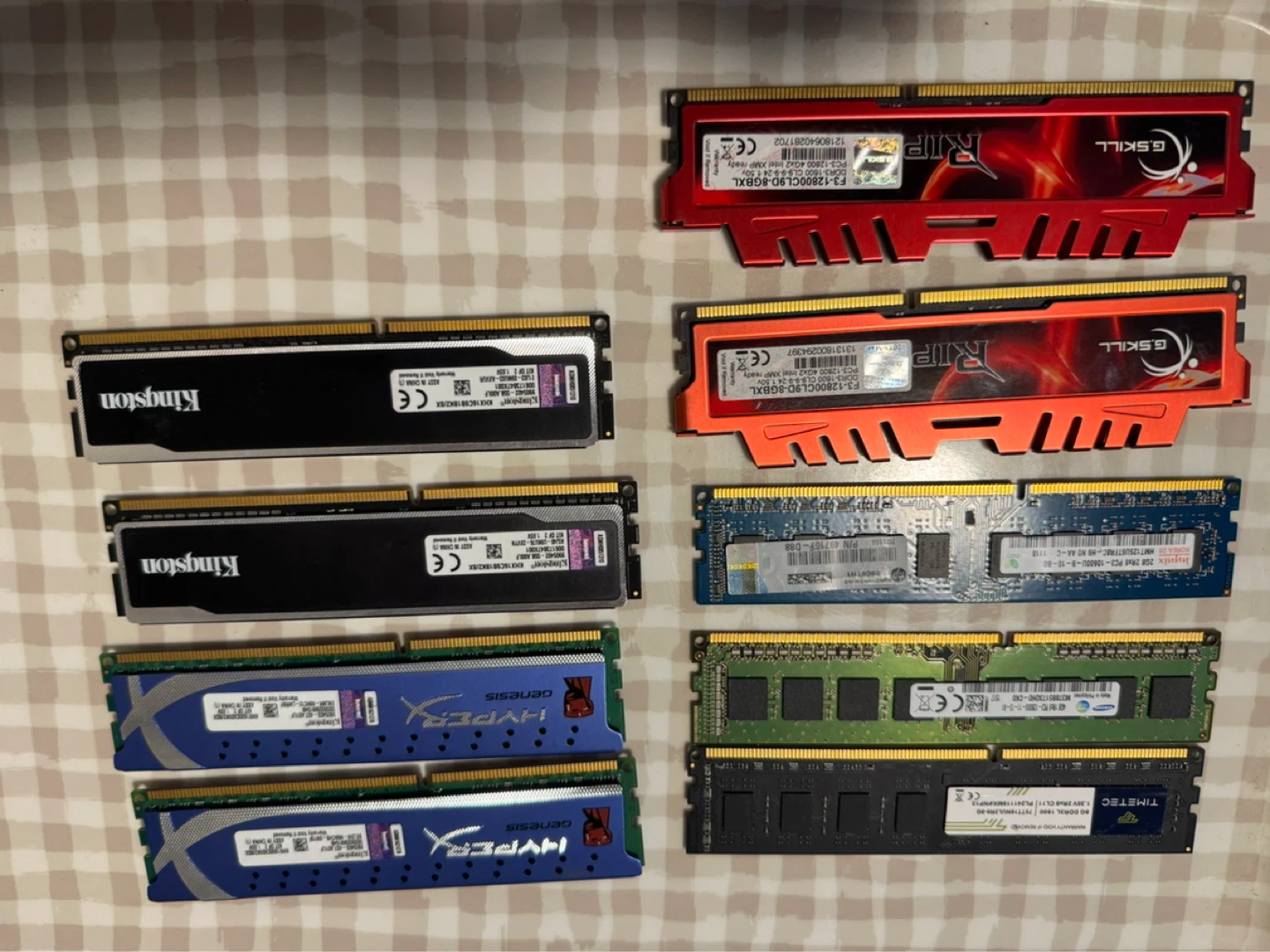 Sticks of ddr3