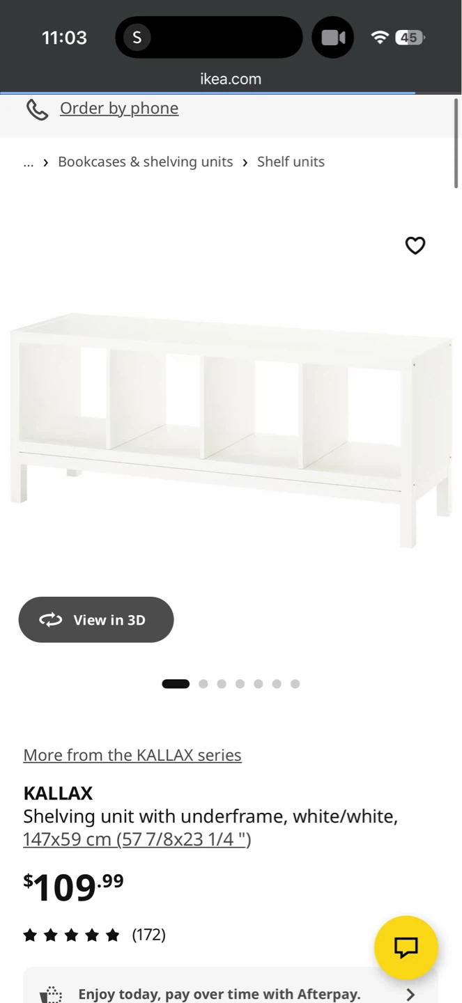 IKEA KALLAX Shelving Unit with Underframe - White - photo 2