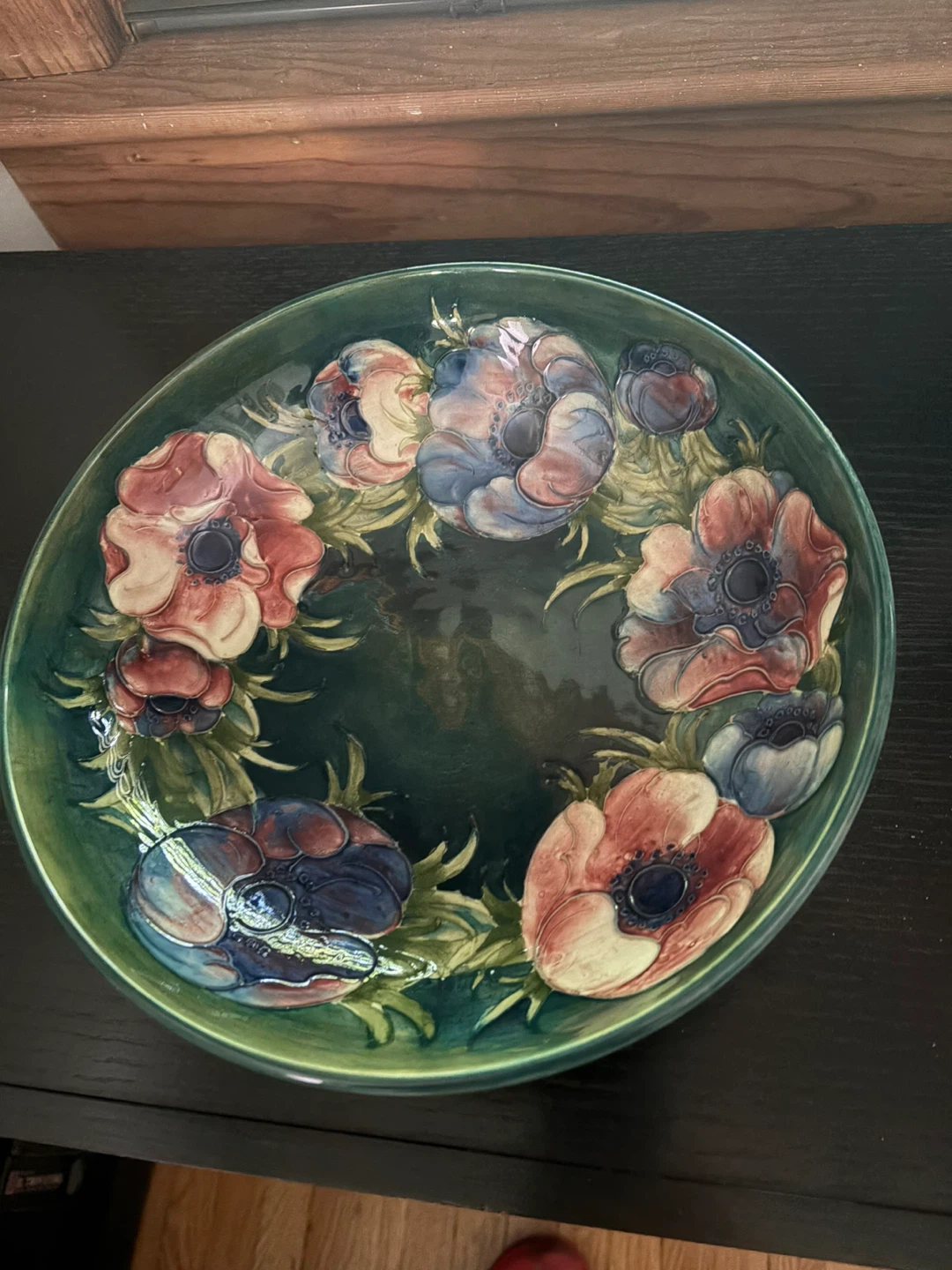 Vintage Moorcroft fruit bowl - Japanese anemone pattern