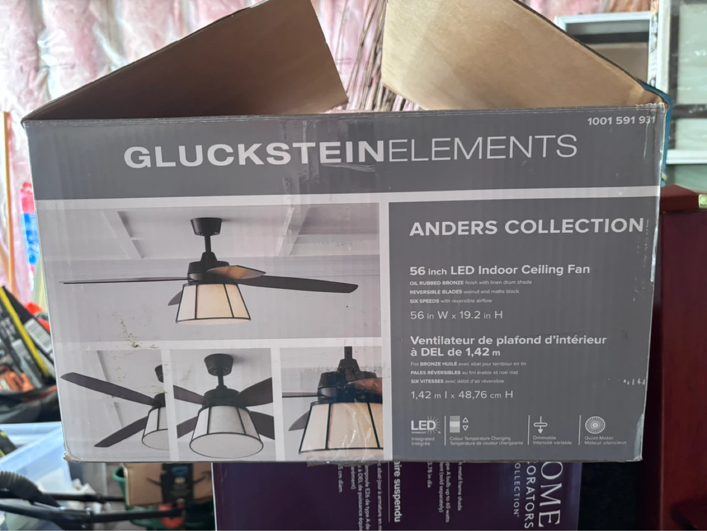 GlucksteinElements 56 inch LED Ceiling Fan