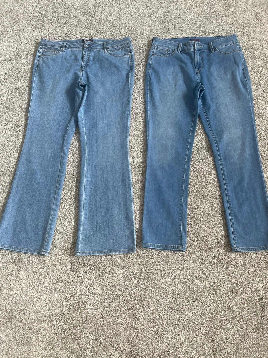 Two Pairs of LADIES Blue Denim Jeans