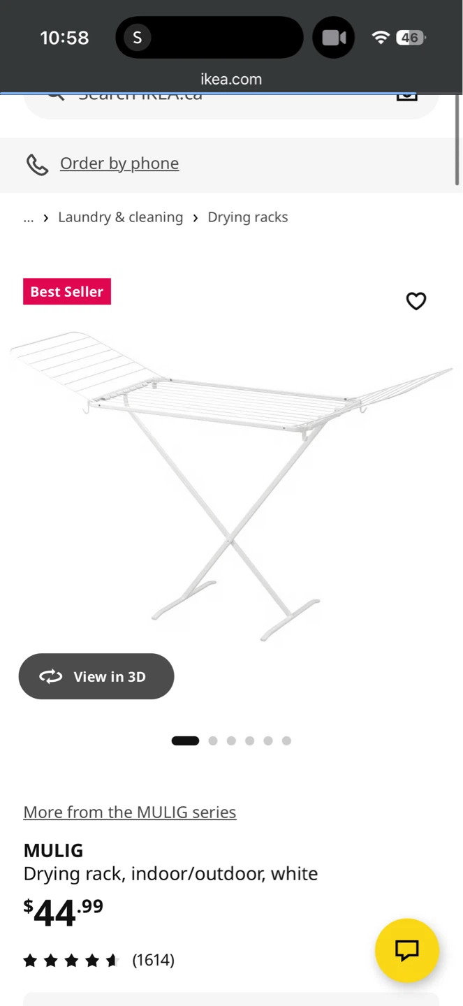 IKEA MULIG Drying Rack - White