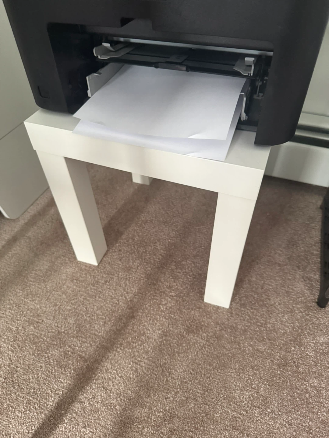 White IKEA LACK Side Table