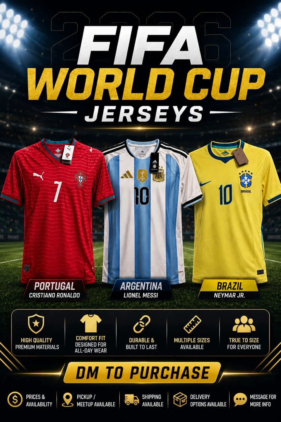 FIFA World Cup Jerseys for sale! - photo 4