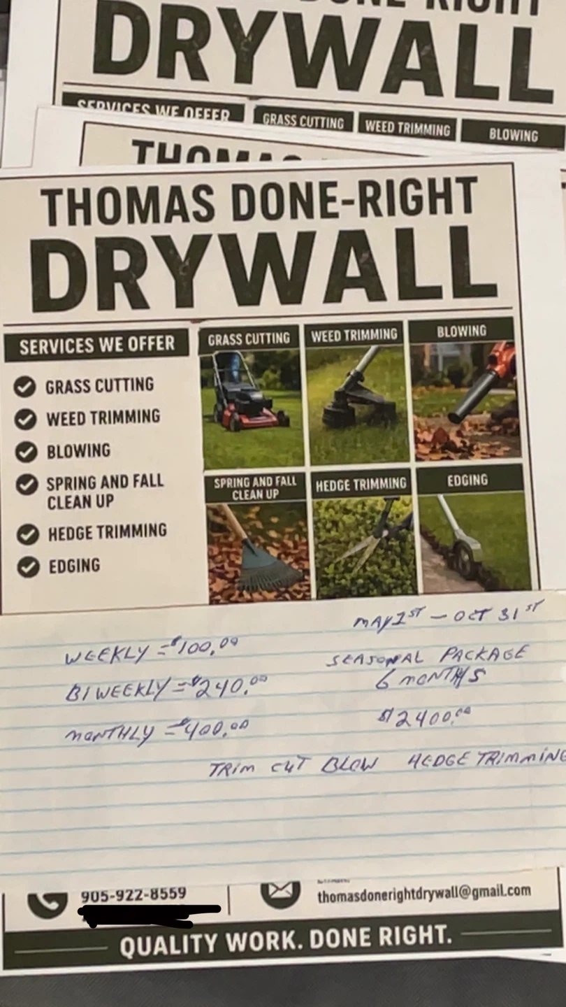 Thomas Done-Right Drywall Services