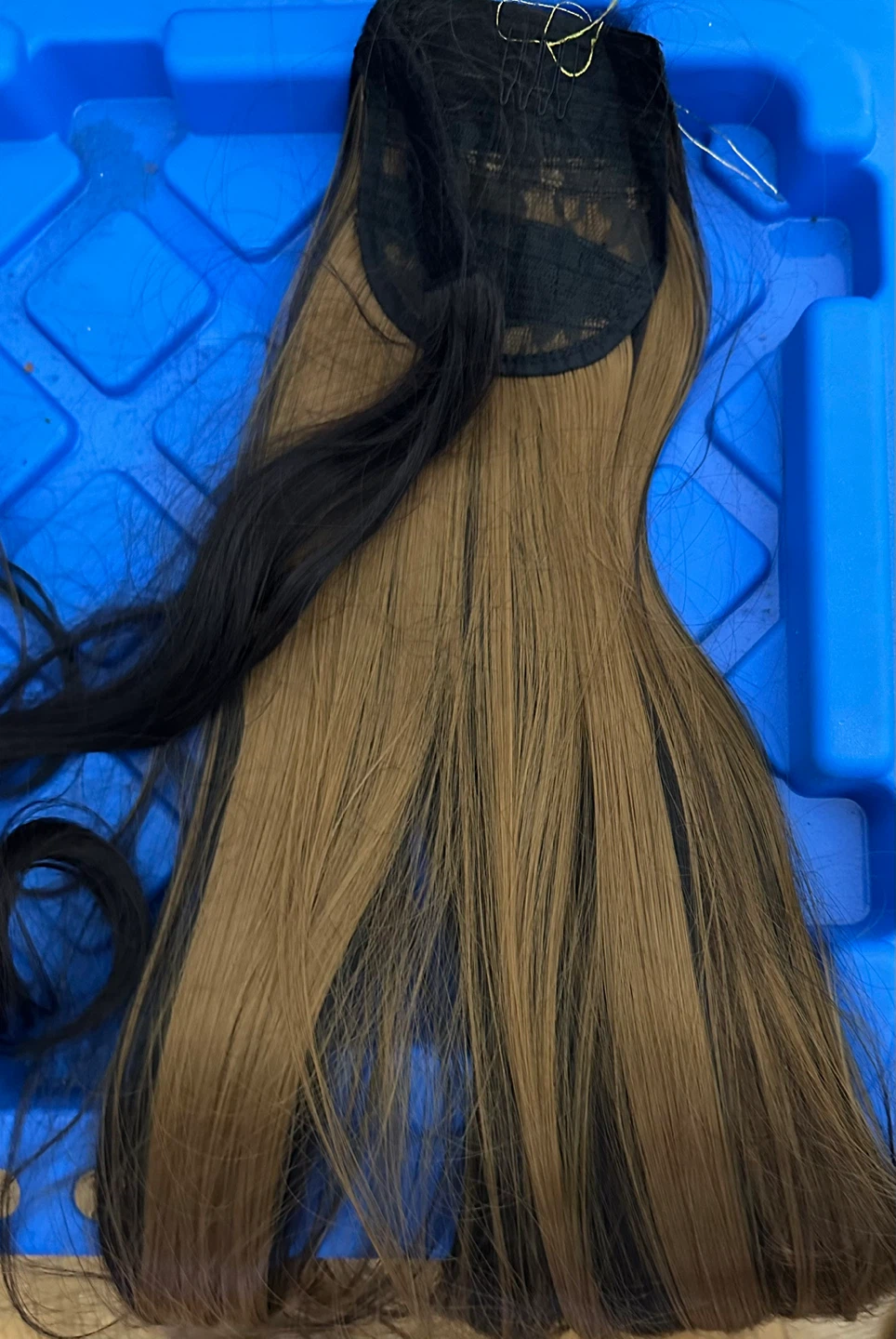Wig - Dark Brown with Blonde Highlights - photo 2