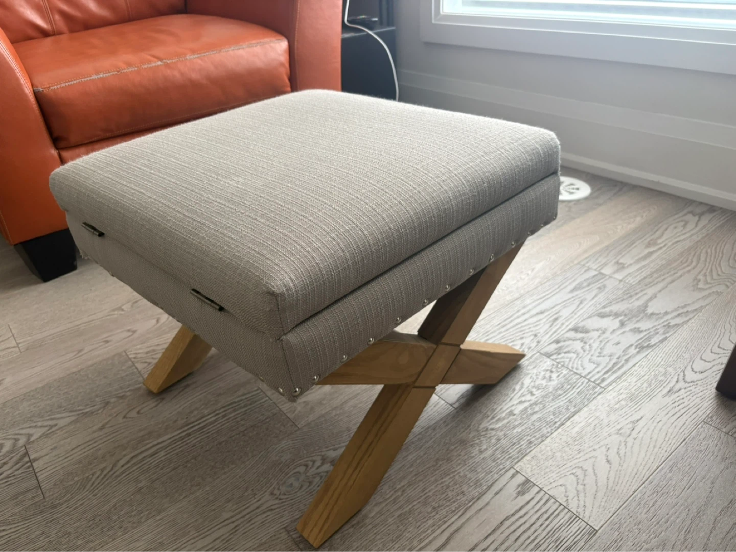 Storage Ottoman Footstool - photo 2