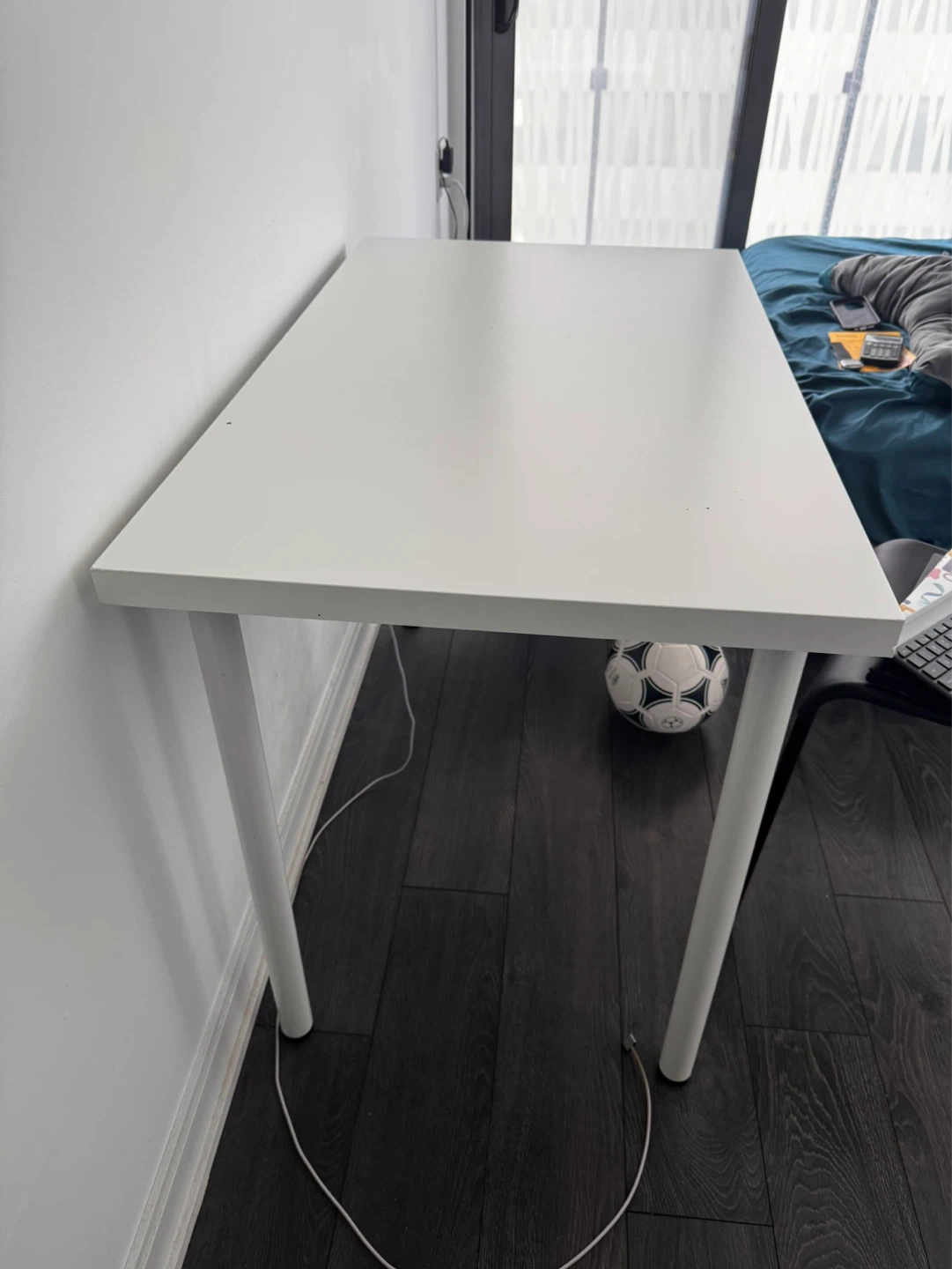 IKEA White laminate desk - photo 5