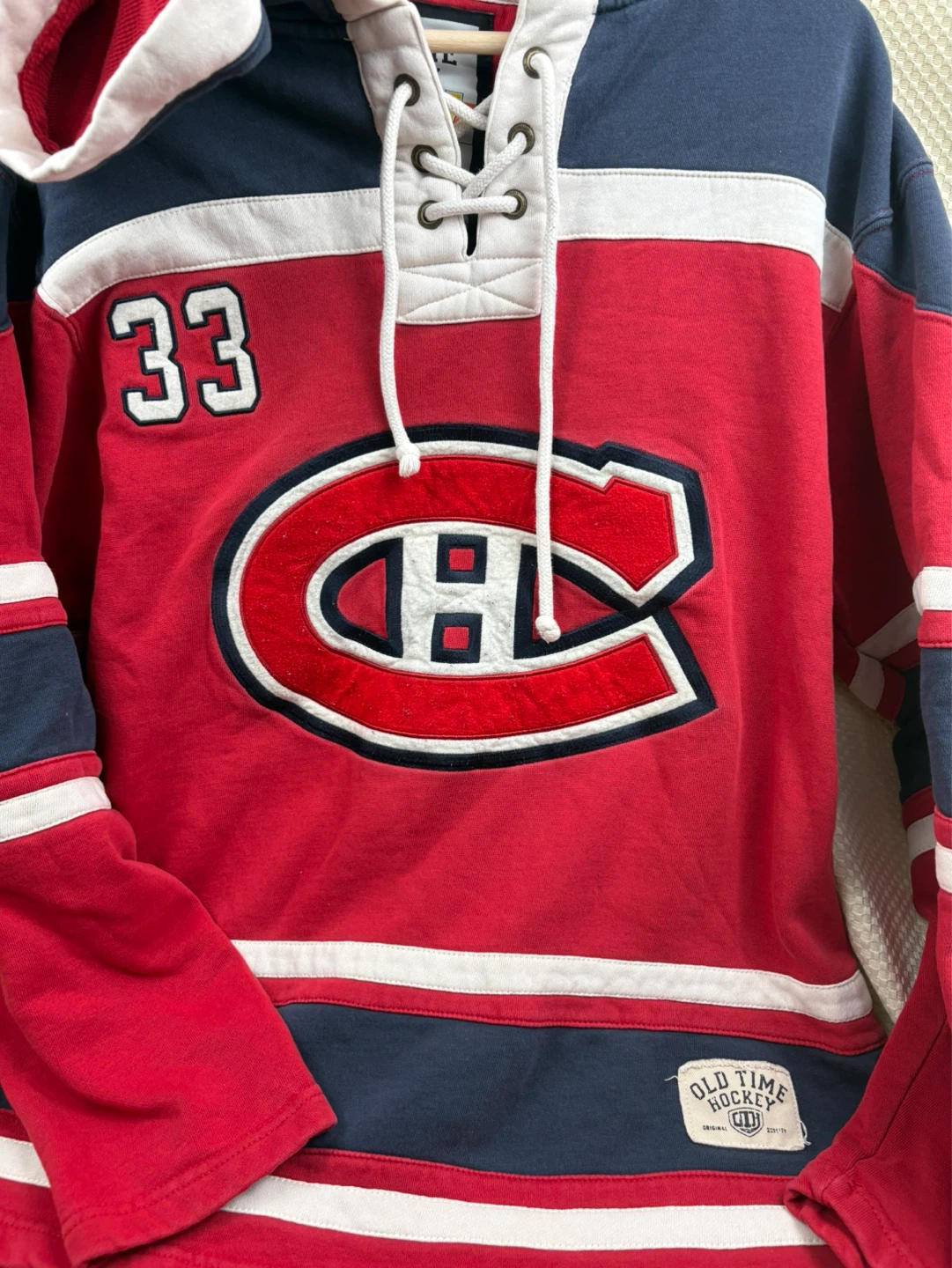 Old Time Hockey Montreal Canadiens "Roy 33" Hoodie - Size M - photo 2