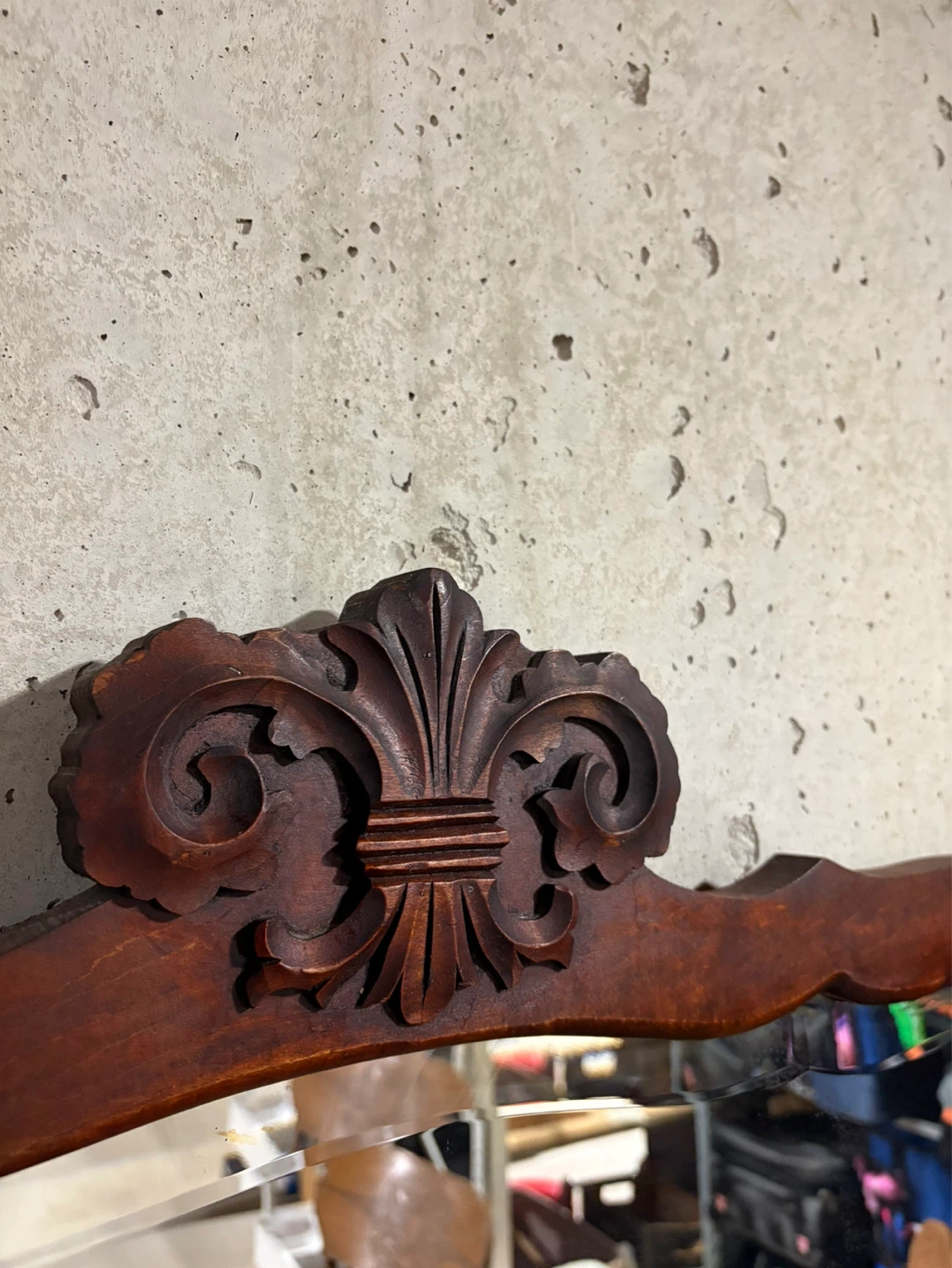 Antique Wooden Dresser with Mirror - photo 4