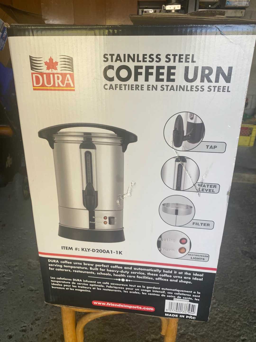 DURA Stainless Steel Coffee Urn - 100 Cups - photo 4