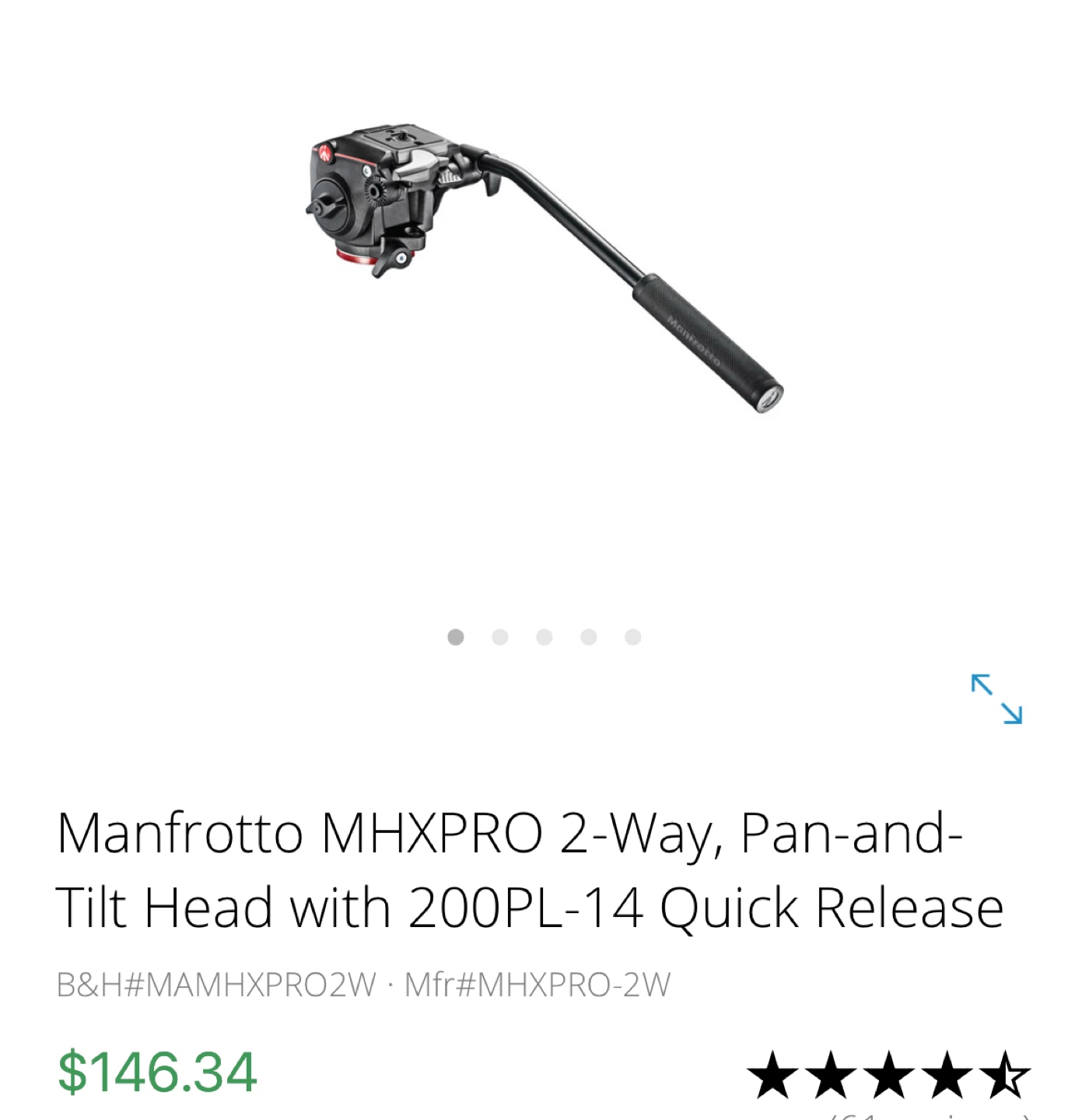 Manfrotto MHXPRO-2W Ball Head Tripod Head - photo 2